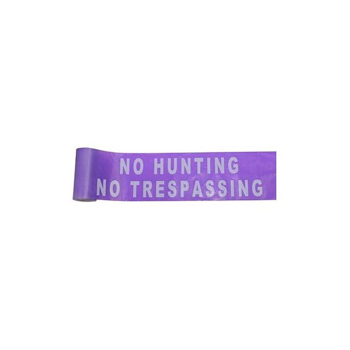 C.H. Hanson 6 In. x 100 Ft. No Hunting, No Trespassing Purple Barricade Tape C.H. Hanson 6 In. x 100 Ft. No Hunting, No Trespassing Purple Barricade Tape