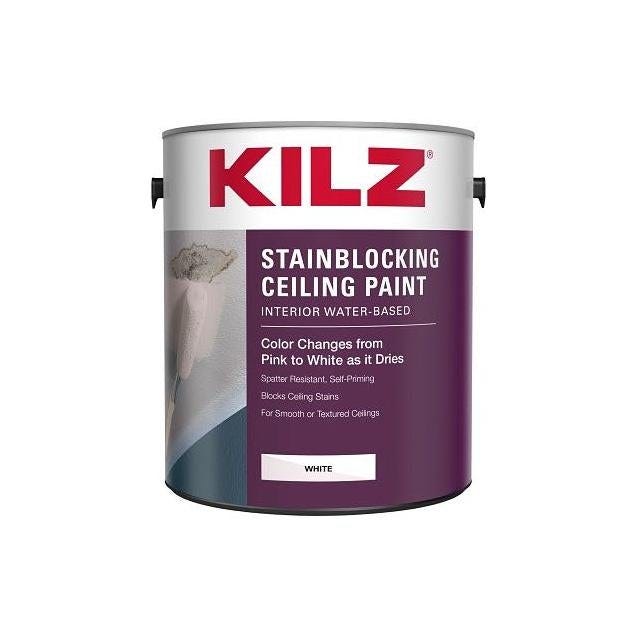 Kilz 1 Gal. White Color-Change Ceiling Paint Kilz 1 Gal. White Color-Change Ceiling Paint