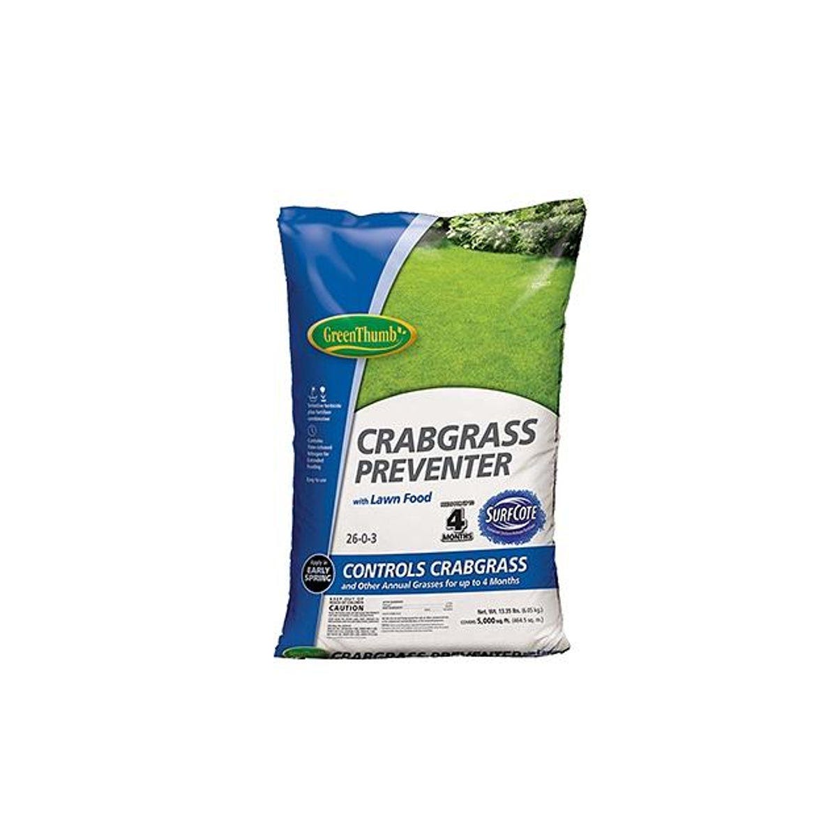 26-0-3 Formula Crabgrass Preventer Plus Lawn Food, Covers 5,000 Sq. Ft.