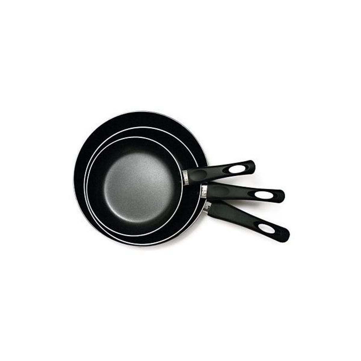 Epoca Elements 3-Piece Gray Non-Stick Coated Aluminum Fry Pan Set