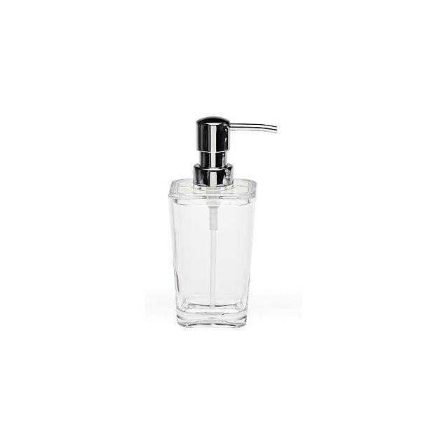 Moda At Home Clear Acrylic Optiks Bathroom Lotion/Soap Dispenser
