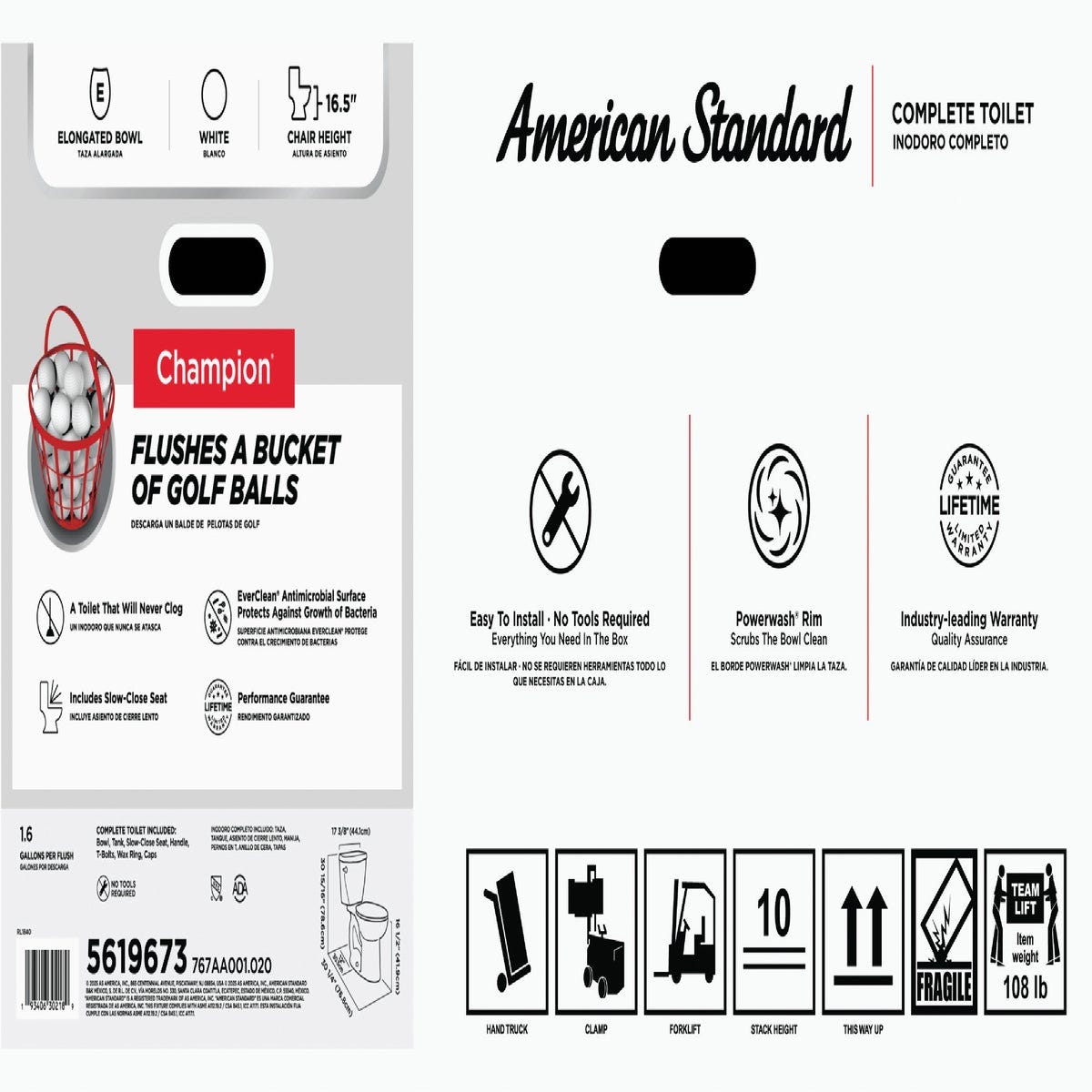 American Standard Champion 4 Right Height White Elongated Bowl 1.6 GPF Toilet - photo 4 American Standard Champion 4 Right Height White Elongated Bowl 1.6 GPF Toilet - photo 4