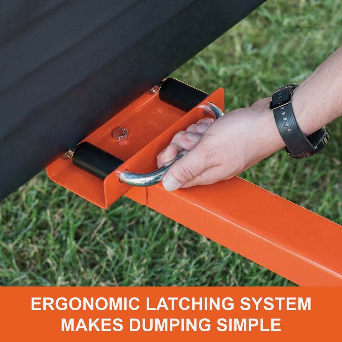 Agri-Fab 18 Cu ft. 1,000 Lb. Poly Swivel Steel Tow-Behind Dump Cart - photo 7