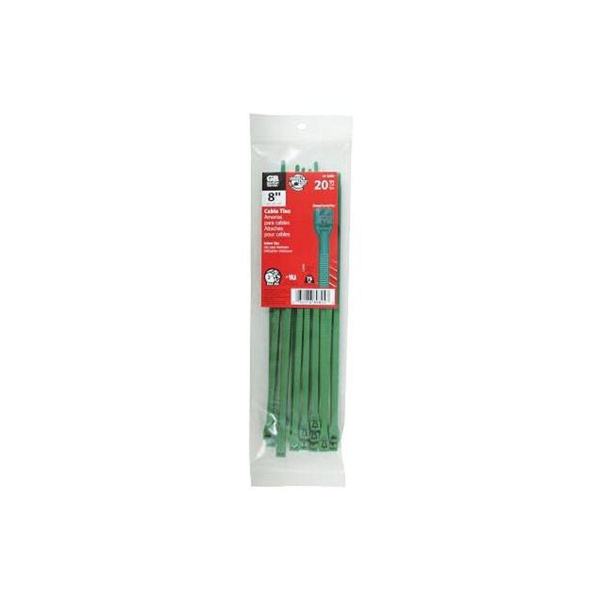 Gardner Bender 8 In. Green Cable Ties (20-Pack) - photo 2