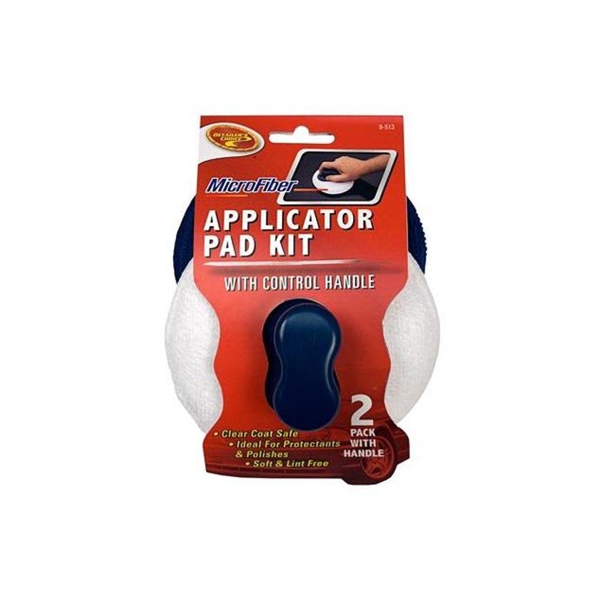 Detailer's Choice Microfiber Applicator Pad for Car Protectants & Polish (2-Pack)