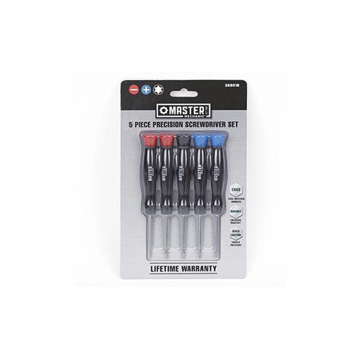 Master Mechanic Precision Screwdriver Set (5-Piece)