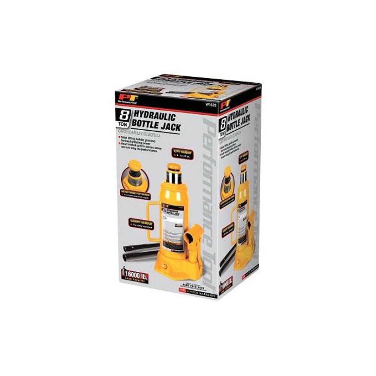 Performance Tool 8-Ton Hydraulic Bottle Jack - photo 2