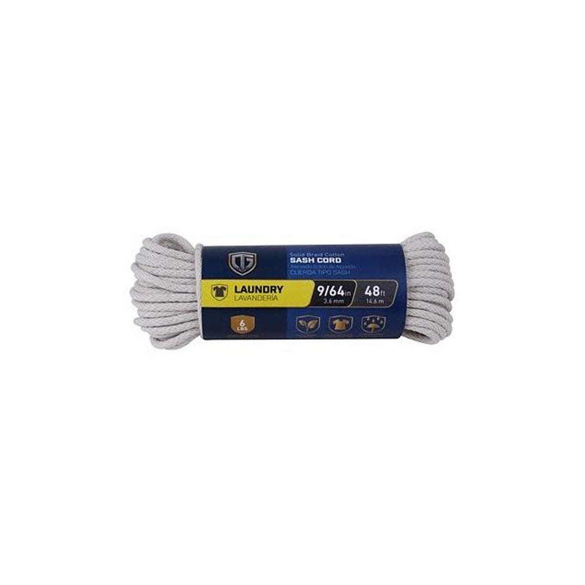 Richelieu 9/64 In. x 48 Ft. Smooth Braided Cotton Sash Cord Richelieu 9/64 In. x 48 Ft. Smooth Braided Cotton Sash Cord