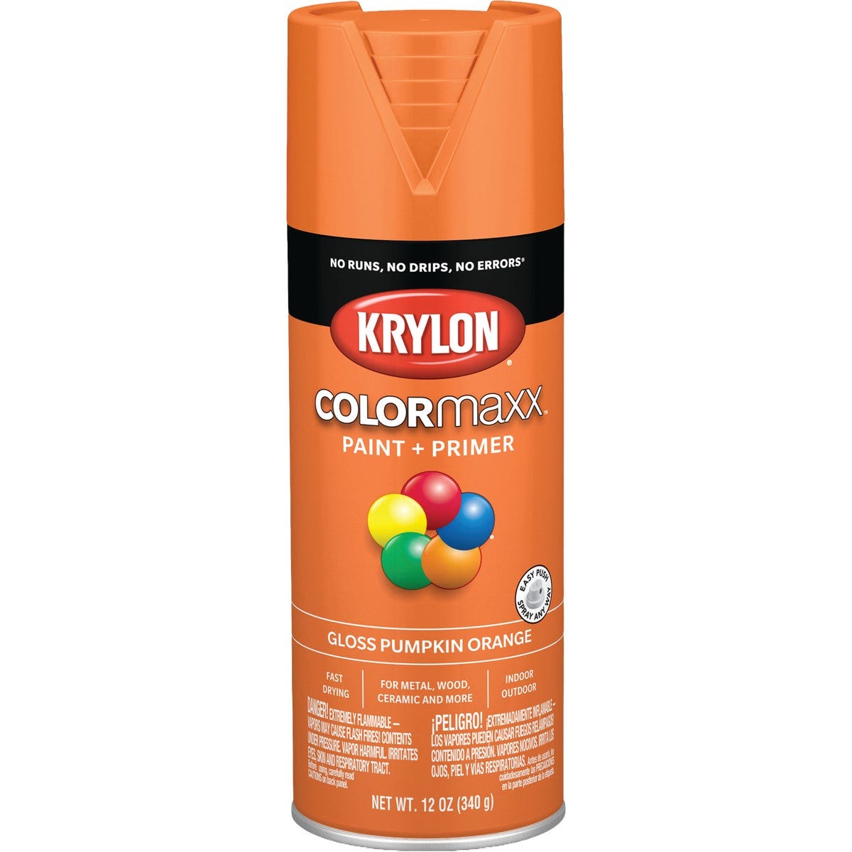 Krylon ColorMaxx 12 Oz. Gloss Spray Paint, Pumpkin Orange - photo 2 Krylon ColorMaxx 12 Oz. Gloss Spray Paint, Pumpkin Orange - photo 2