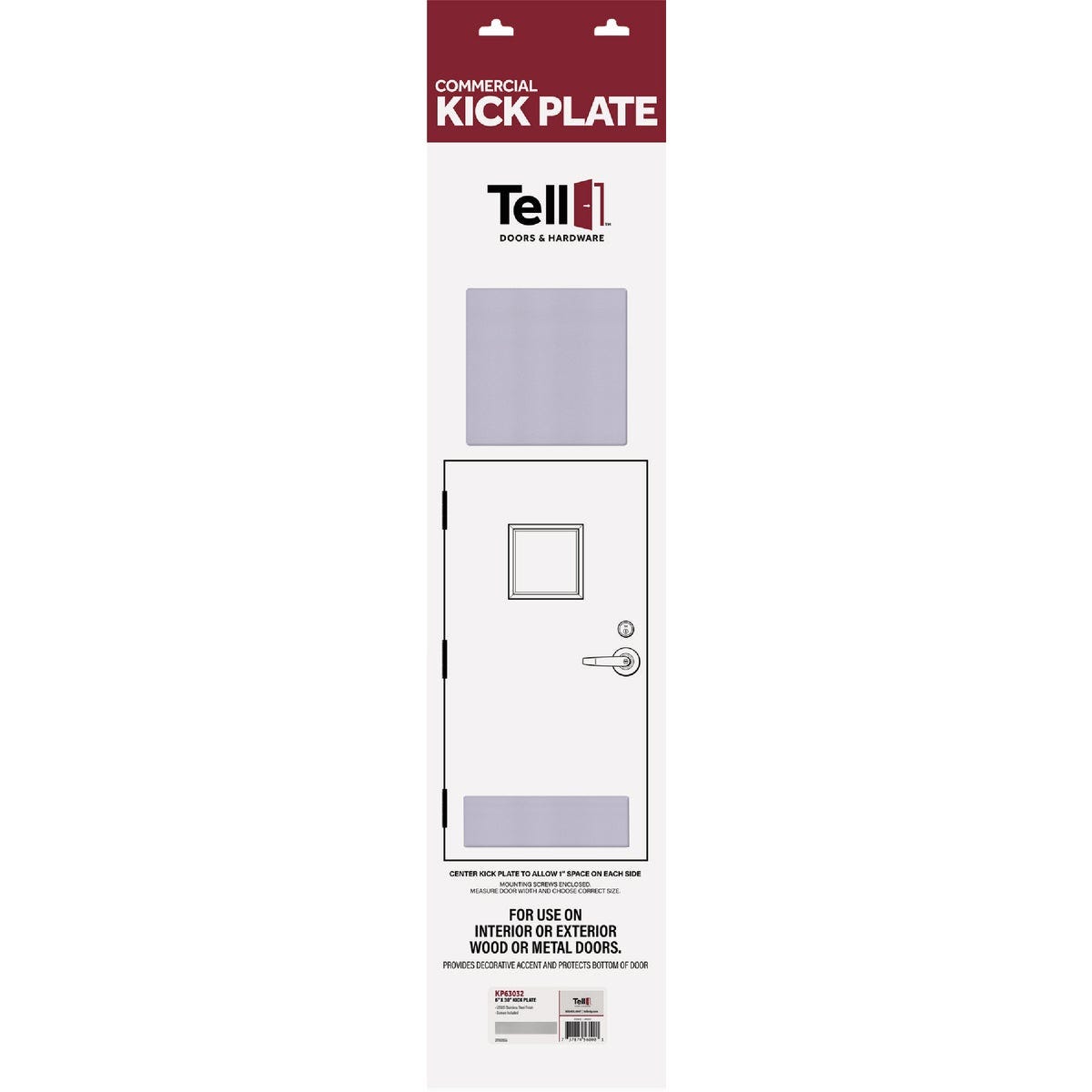 Tell 6 In. x 34 In. Satin Stainless Steel Kickplate - photo 2 Tell 6 In. x 34 In. Satin Stainless Steel Kickplate - photo 2