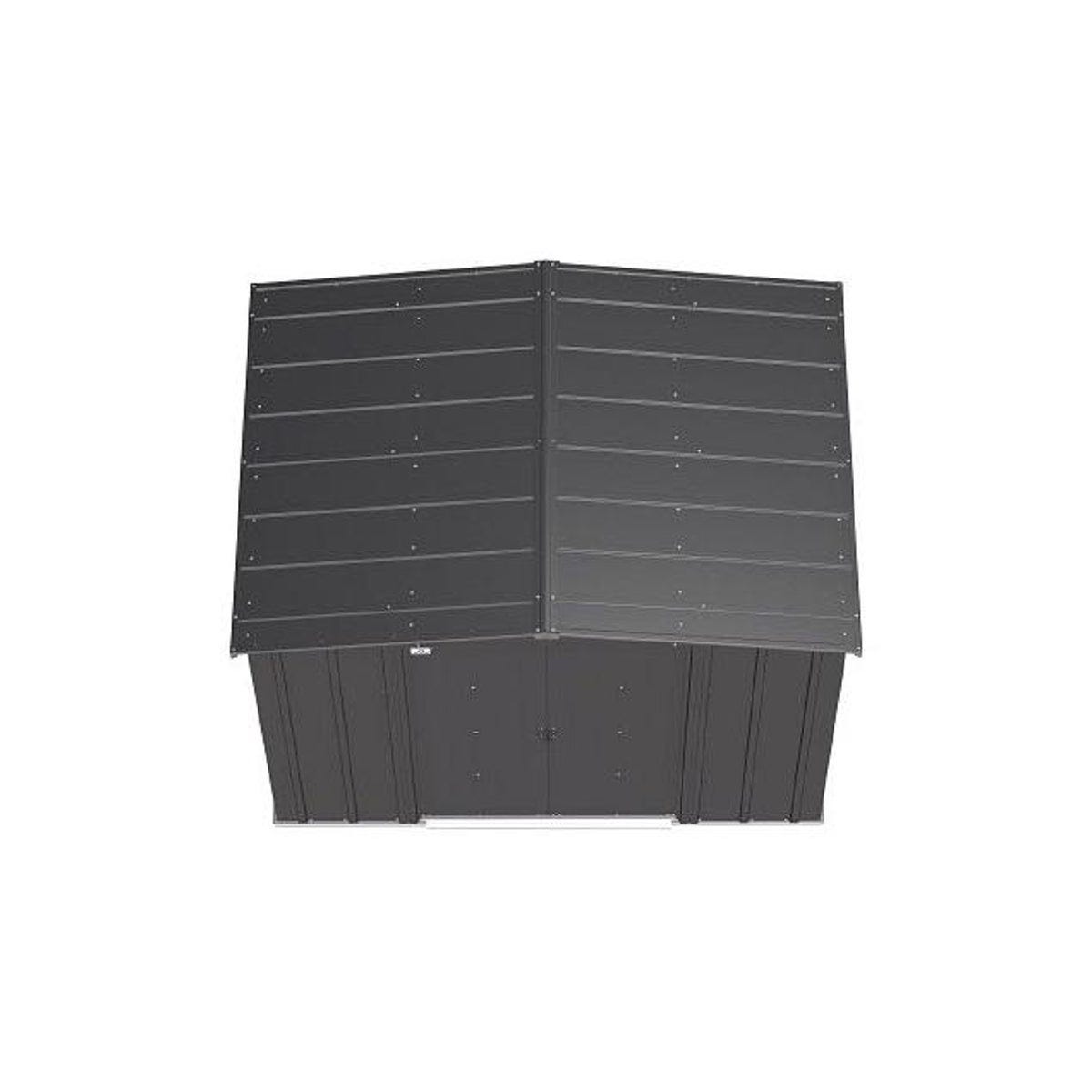 Arrow 8 Ft. x 6 Ft. Classic Steel Storage Shed, Charcoal - photo 4