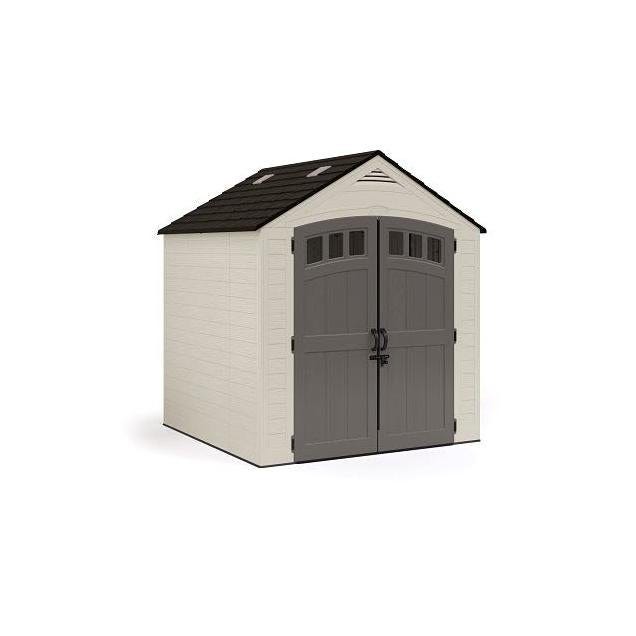 Suncast Carlisle 7 Ft. x 7 Ft. Double Resin Storage Shed with Reinforced Floor Reinforced Floor Suncast Carlisle 7 Ft. x 7 Ft. Double Resin Storage Shed with Reinforced Floor Reinforced Floor