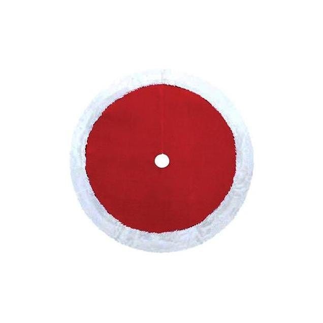 Dyno 48 In. Plush Red & White Christmas Tree Skirt Dyno 48 In. Plush Red & White Christmas Tree Skirt
