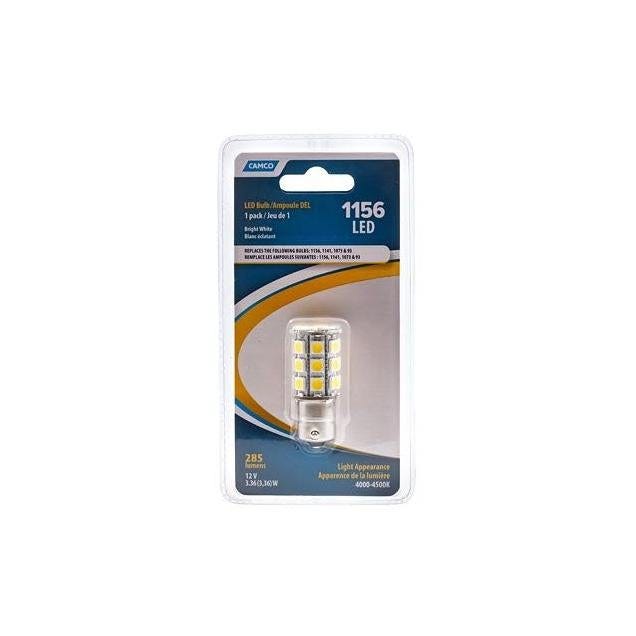Camco 12V 285 Lumens Bright White LED Replacement RV Bulb