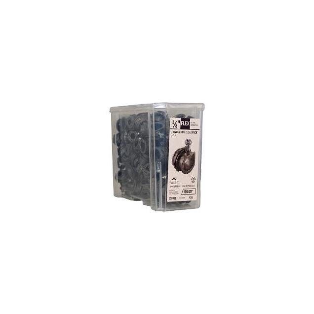 Halex 100-Pack 3/8 In. x 1/2 In. Knockout Box Connector Halex 100-Pack 3/8 In. x 1/2 In. Knockout Box Connector