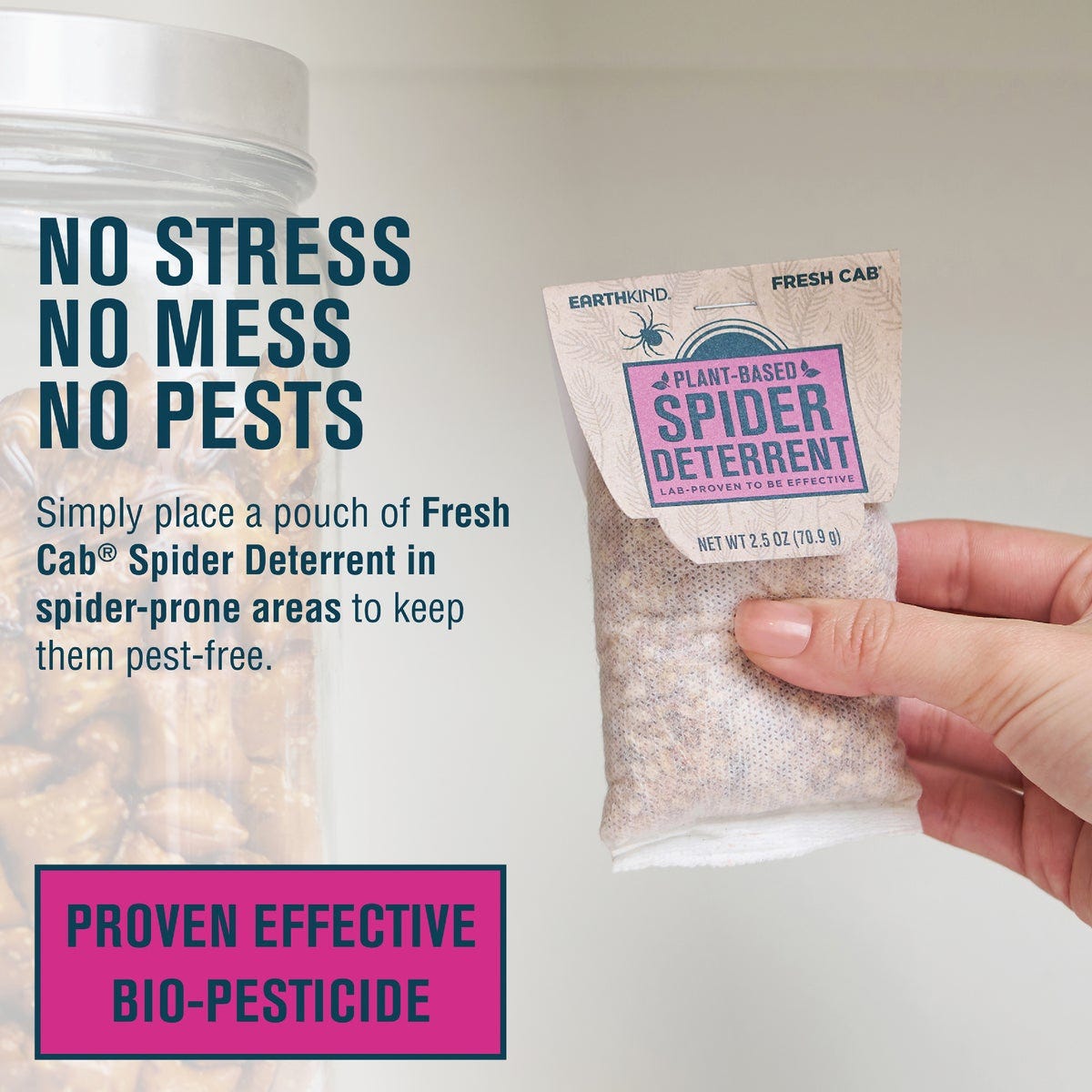 EarthKind Fresh Cab 30 to 60-Day Natural Spider Repellent Refill Pouch (2-Pack) - photo 7