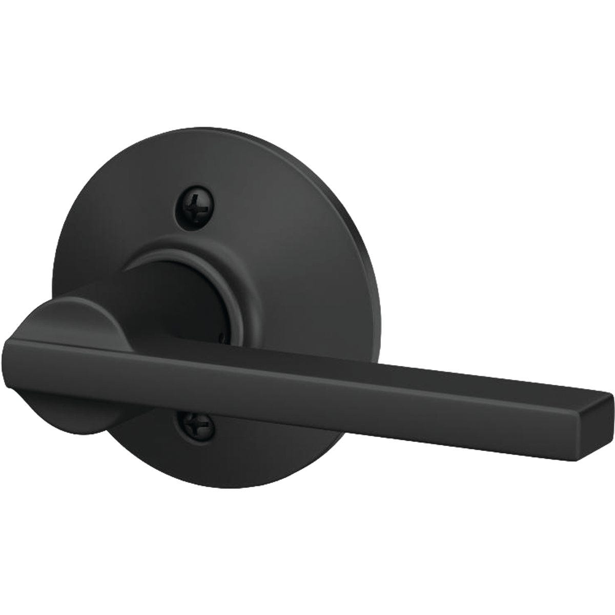 Schlage Latitude Lever Matte Black Non-Turning Lock - photo 2
