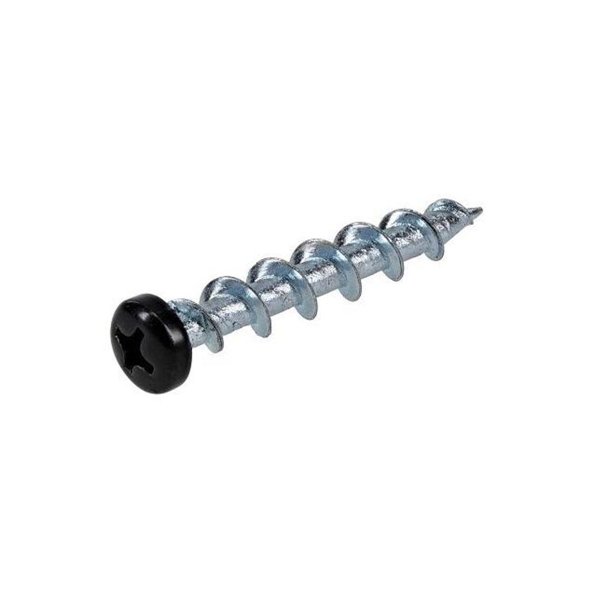 Hillman Borefast 1-1/2 In. Black Coated Head 1-Piece Wall Anchor & Screw (6 Ct.)