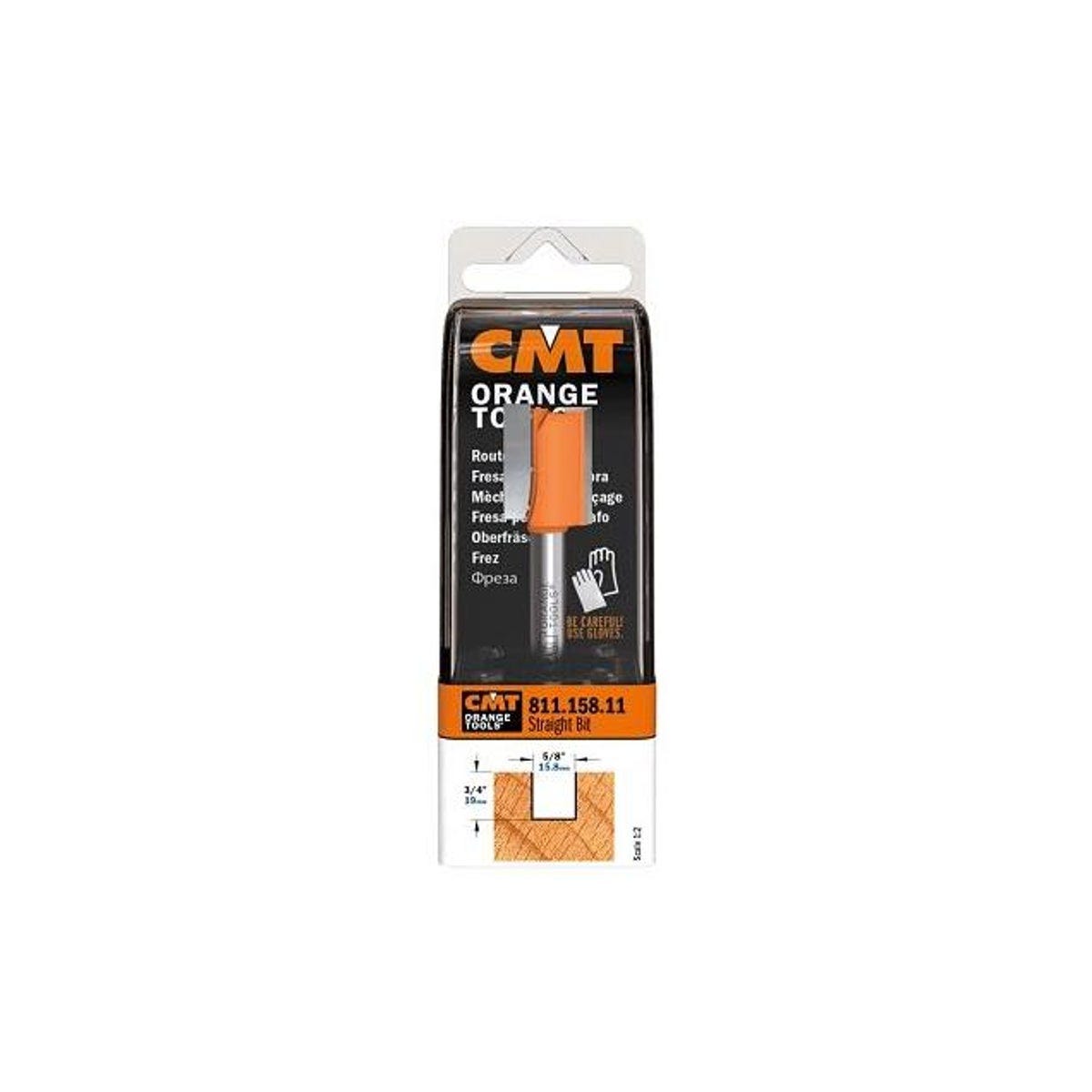 CMT Orange Tools 5/8 In. 1/4 In. Shank Straight Router Bit - photo 2