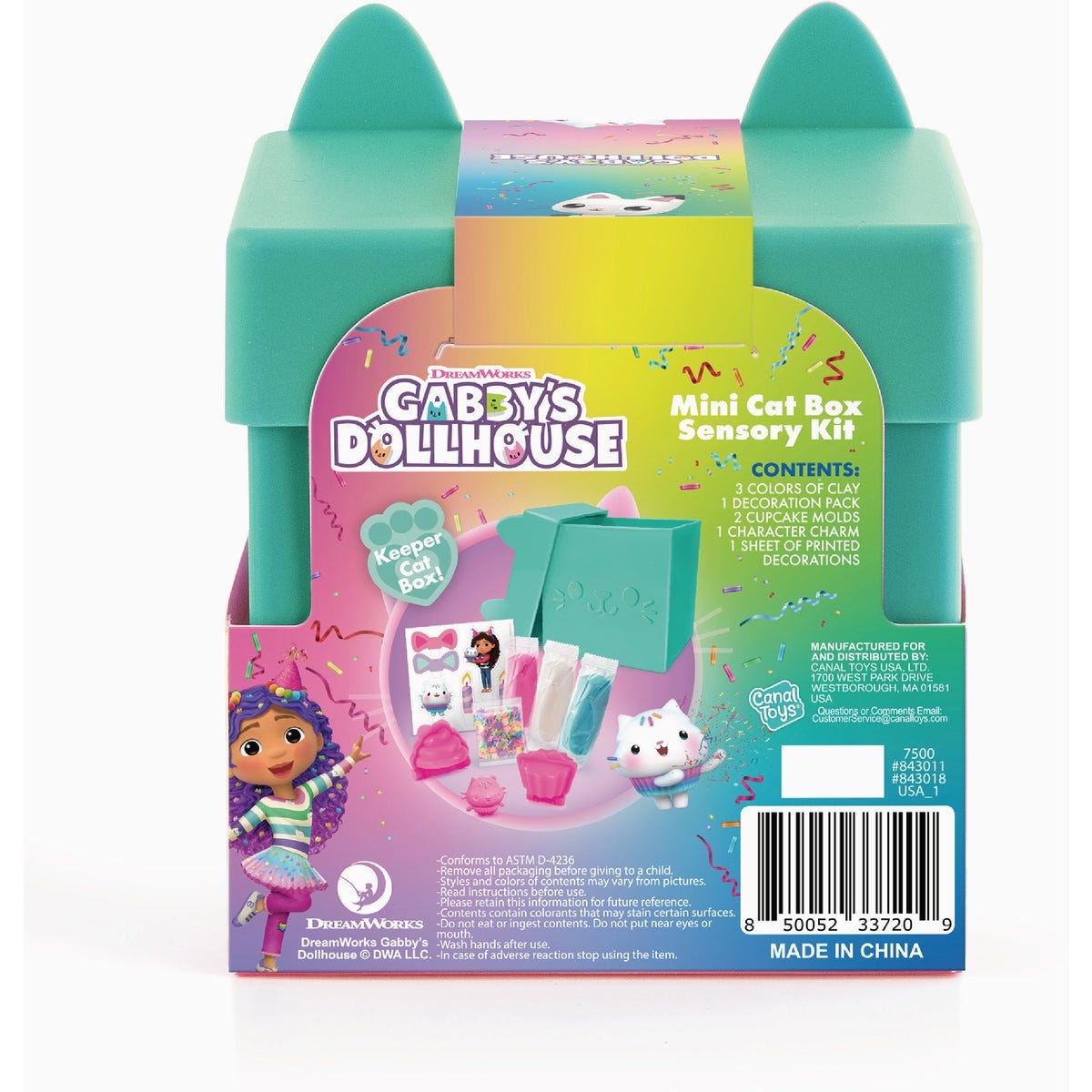 Gabby's Dollhouse Cakey Cat Clay Cupcakess Cat Box Sensory Kit - photo 7