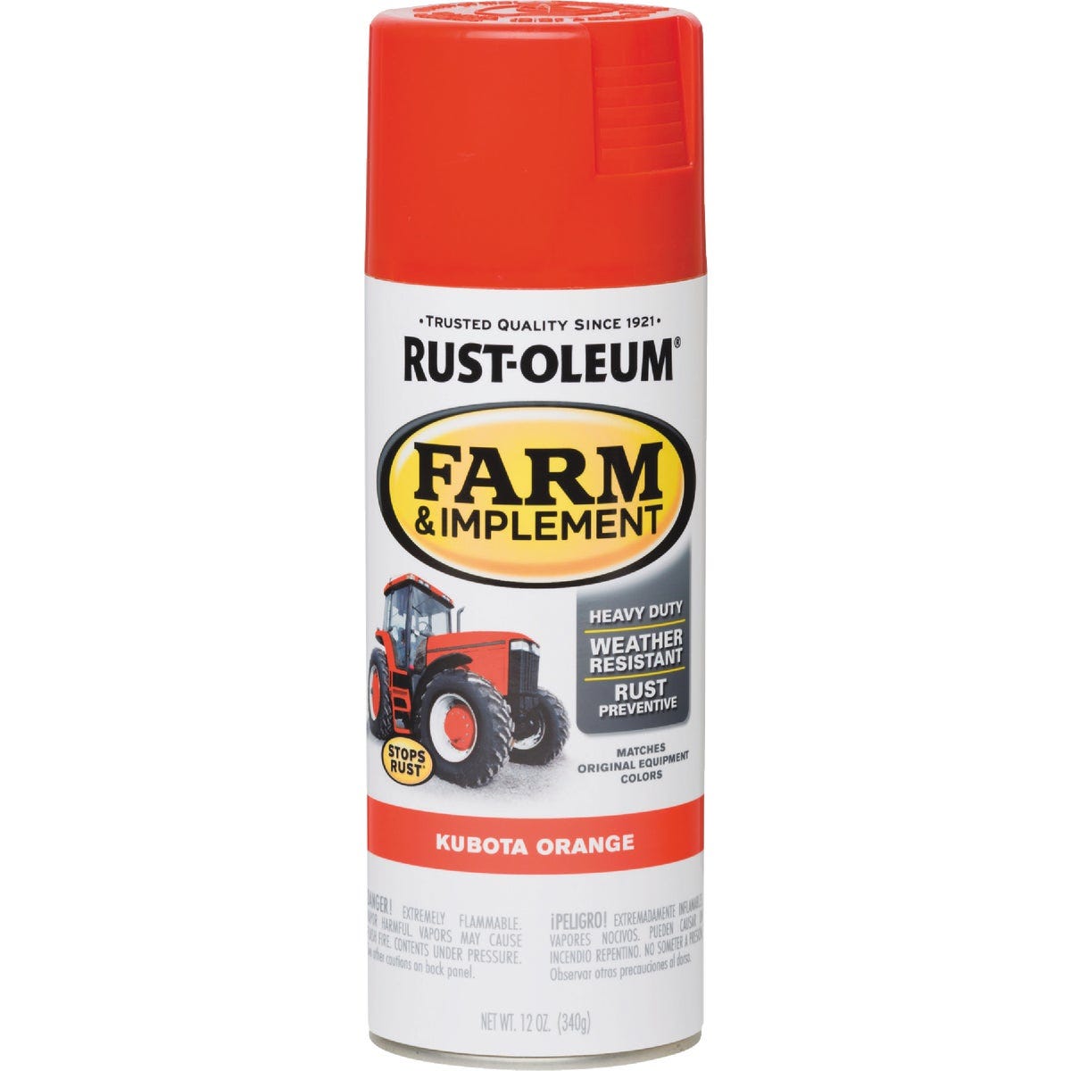 Rust-Oleum 12 Oz. Kubota Orange Farm & Implement Spray Paint - photo 4 Rust-Oleum 12 Oz. Kubota Orange Farm & Implement Spray Paint - photo 4