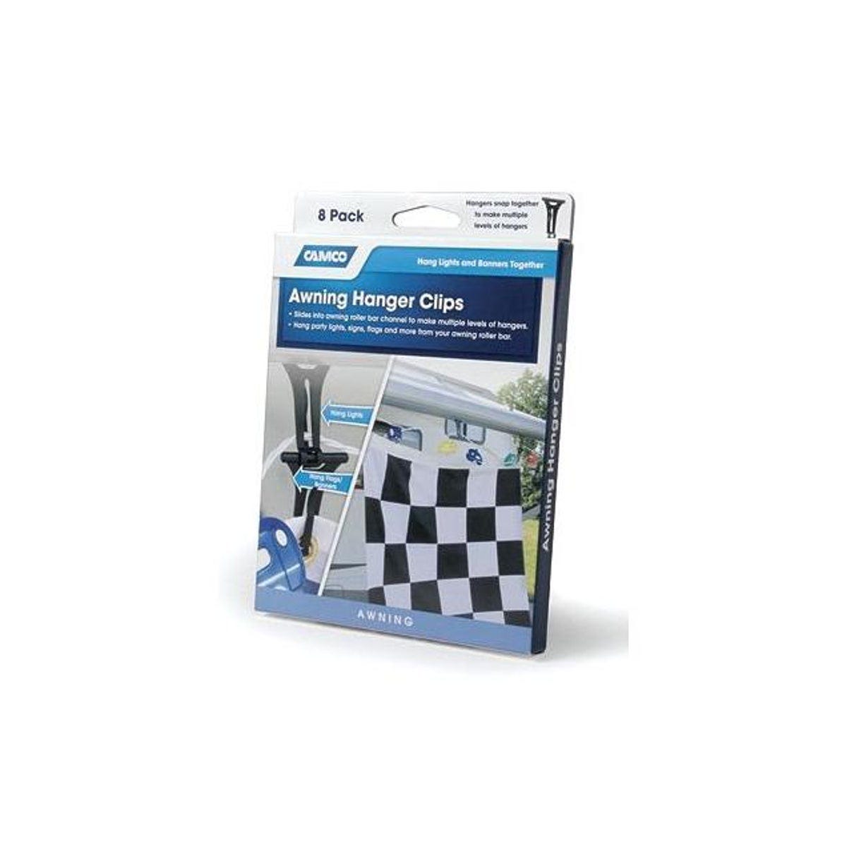 Camco 8-Pack RV Awning Hanger With Clip