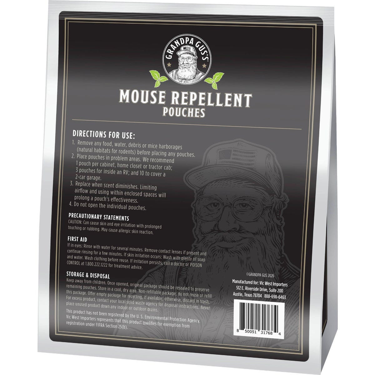 Grandpa Gus's Granular All Natural Mouse Repellent Pouch (12-Pack) - photo 2 Grandpa Gus's Granular All Natural Mouse Repellent Pouch (12-Pack) - photo 2