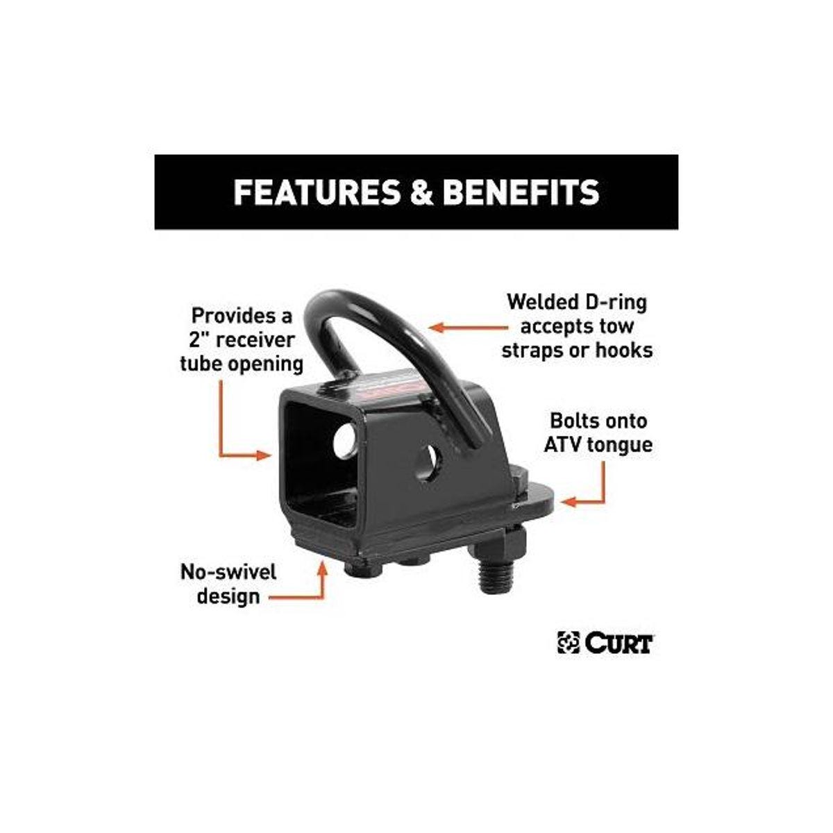 Curt Bolt-On ATV Tongue Adapter, 2 In. Receiver - photo 2 Curt Bolt-On ATV Tongue Adapter, 2 In. Receiver - photo 2