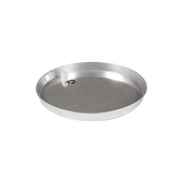 Camco 20 x 2-1/4 In. Aluminum Water Heater Drain Pan with PVC Fitting Camco 20 x 2-1/4 In. Aluminum Water Heater Drain Pan with PVC Fitting