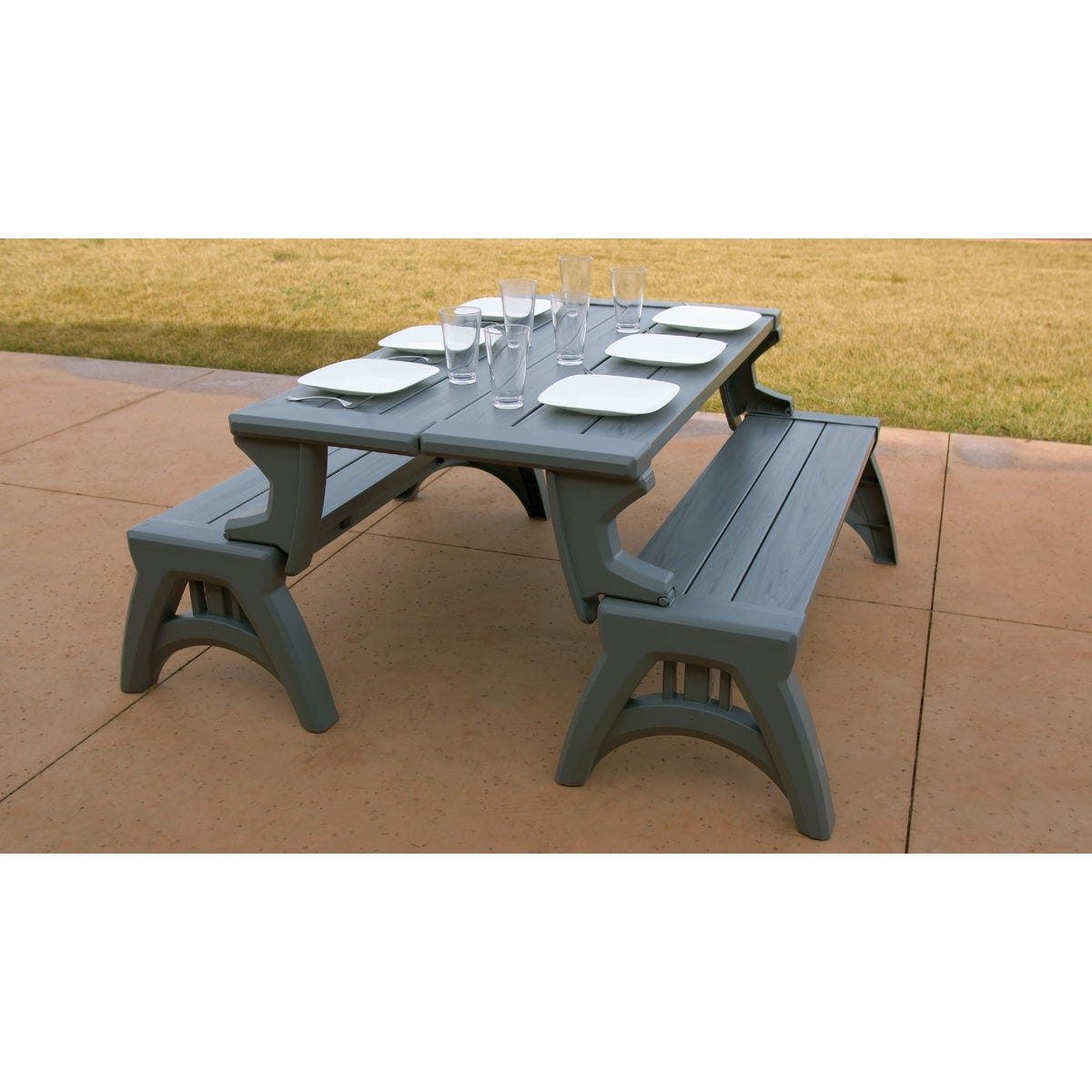 Convert A Bench 58 In. L Gen 2 XL Platinum Gray Foldable Bench - photo 4 Convert A Bench 58 In. L Gen 2 XL Platinum Gray Foldable Bench - photo 4