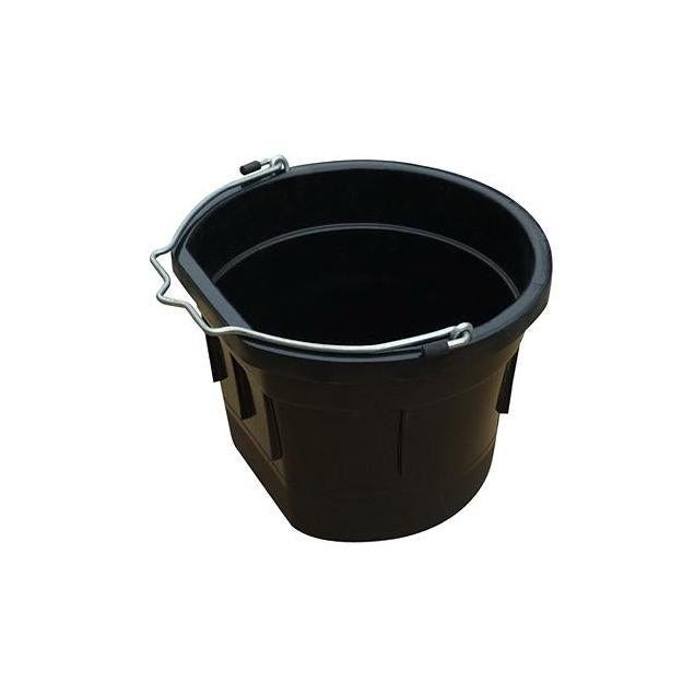 Master Rancher 8 Qt. Black Resin Flat Sided Utility Bucket