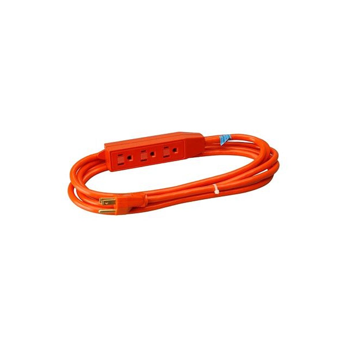 Master Electrician 3 Ft. 16/3 SJTW Orange Round 3-Outlet Extension Cord