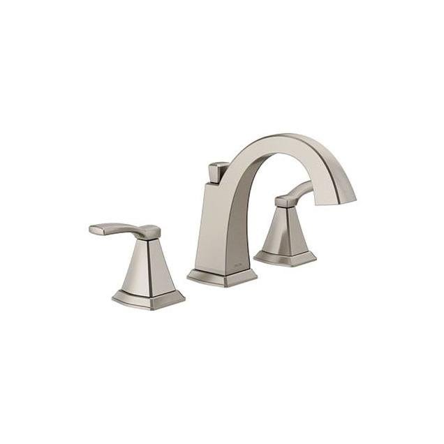 Delta Flynn Stainless 2-Handle Widespread Bathroom Faucet Delta Flynn Stainless 2-Handle Widespread Bathroom Faucet