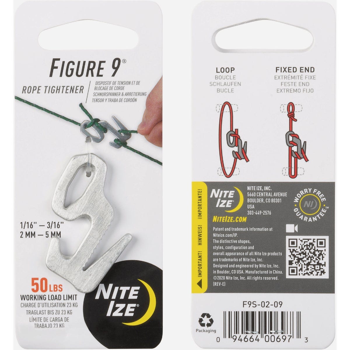 Nite Ize Figure 9 Small Aluminum Rope Tightener - photo 7