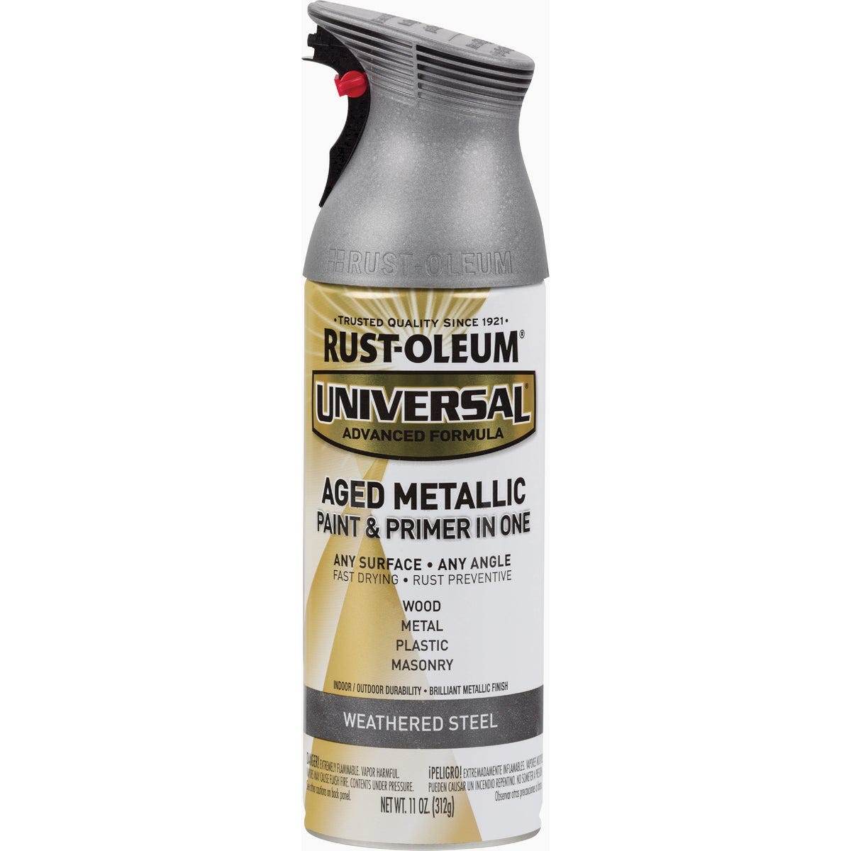 Rust-Oleum Universal 11 Oz. Aged Metallic Spray Paint, Weathered Steel-