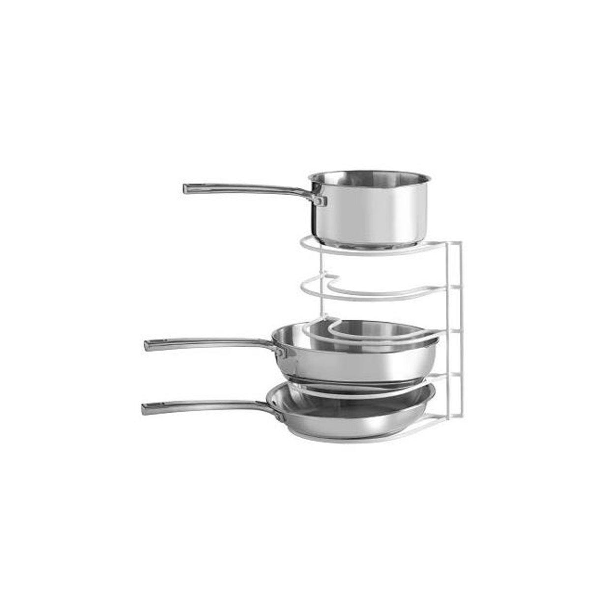 Grayline 9.5 x 10 x 11.25 In. White Steel Pots & Pans Rack