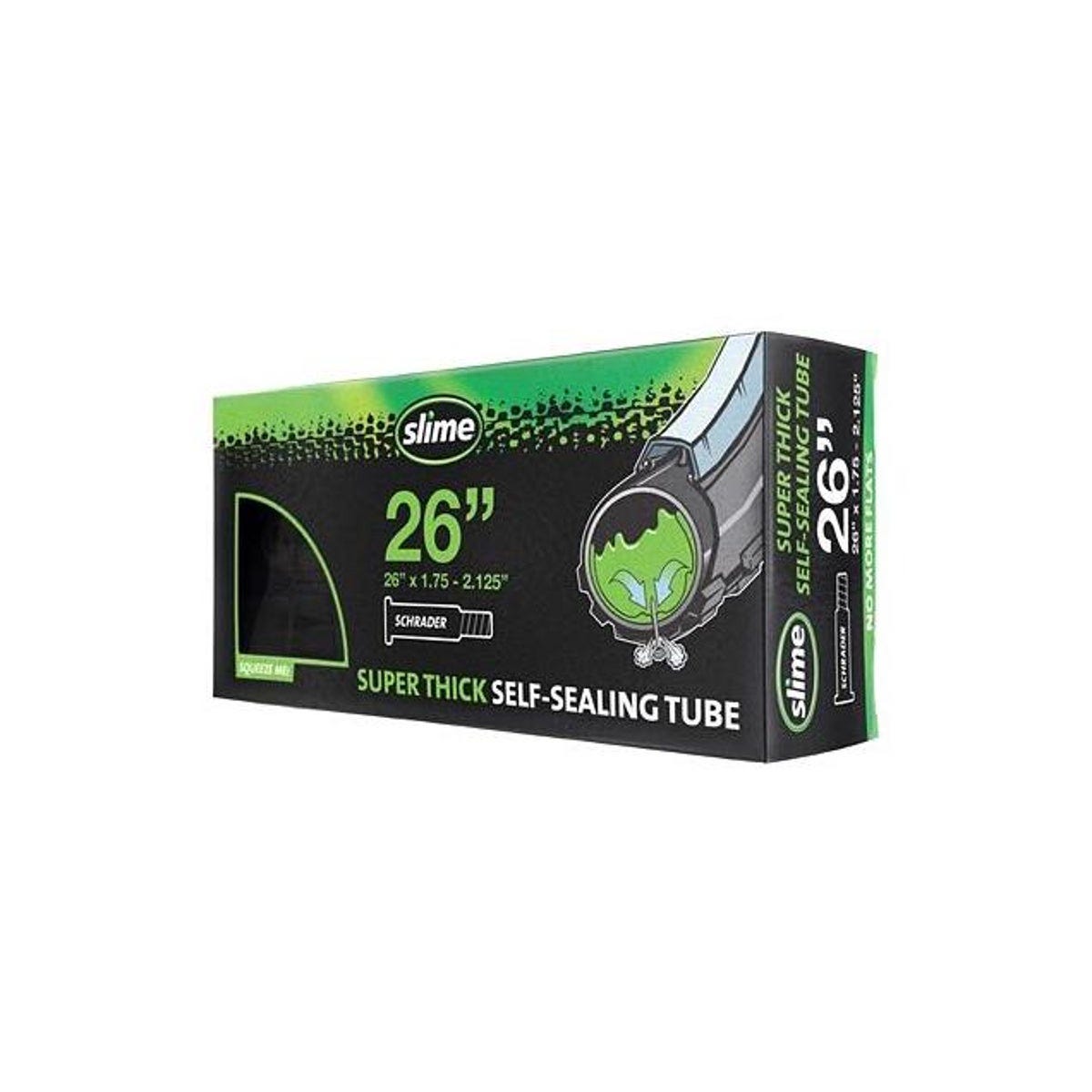 Slime 26 In. x 1.75 In. to 2.125 In. Self-Sealing Bicycle Tubes Slime 26 In. x 1.75 In. to 2.125 In. Self-Sealing Bicycle Tubes