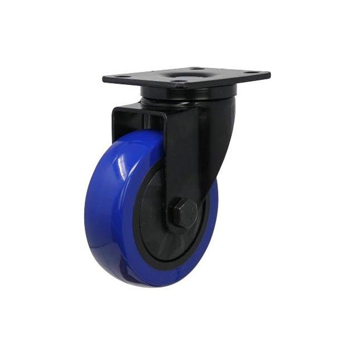 Shepherd 4 In. Blue Diamond Double Ball Bearing Swivel TPU Wheel Caster Shepherd 4 In. Blue Diamond Double Ball Bearing Swivel TPU Wheel Caster