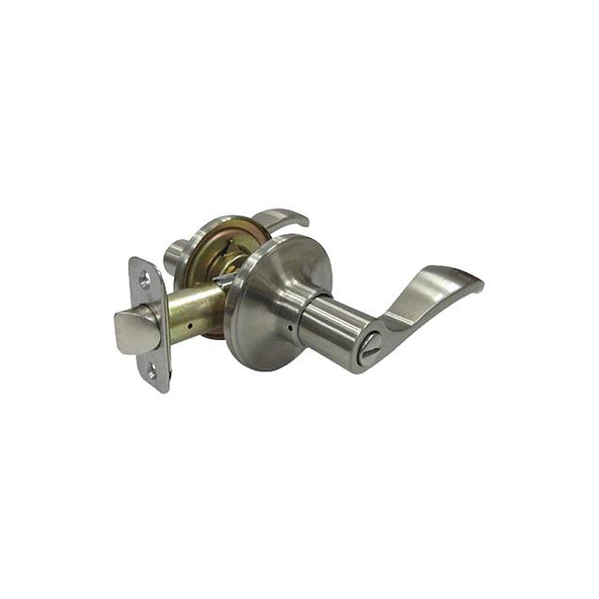 TruGuard Satin Nickel Reversible Naples Privacy Lever Lockset