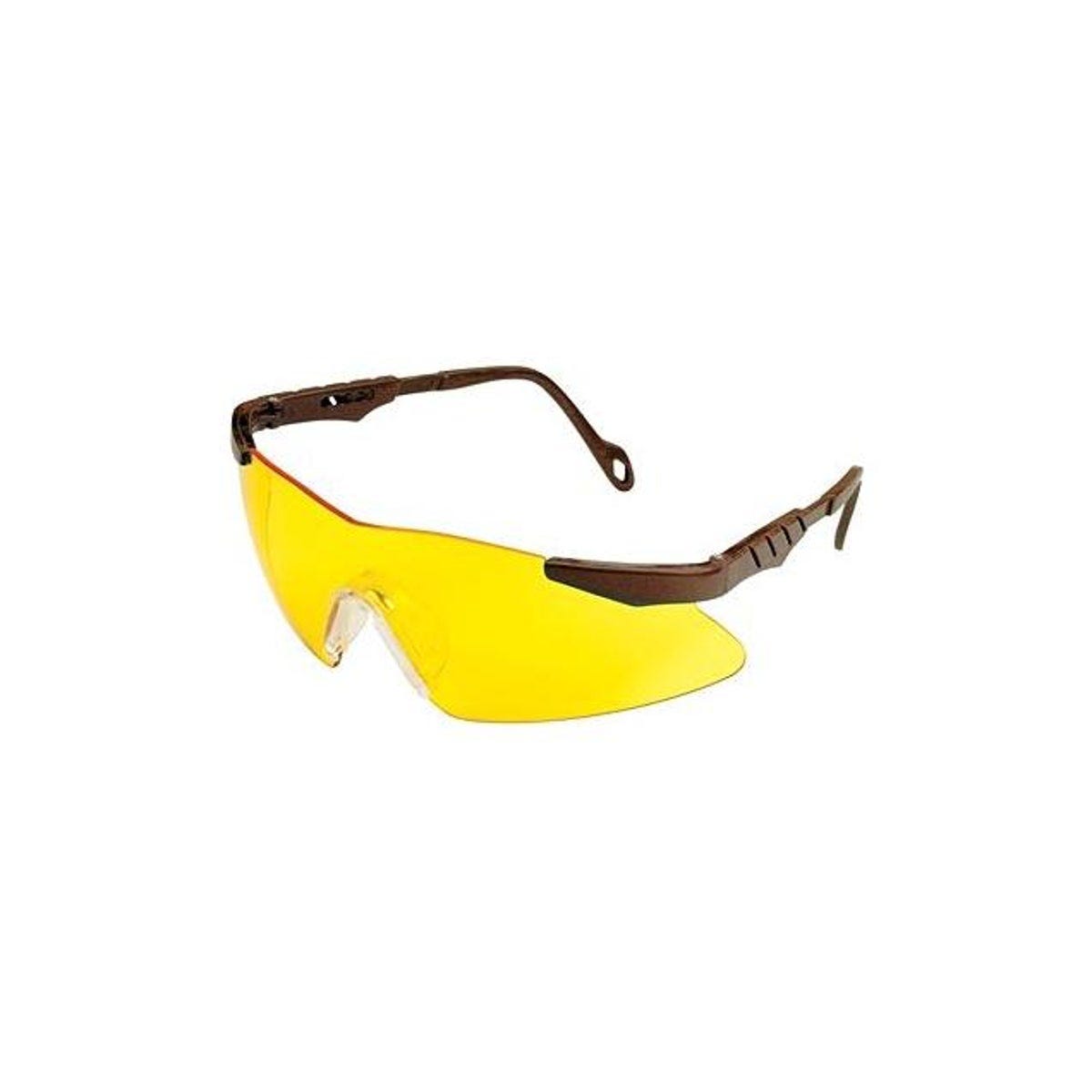 Allen Gray Frame Reaction Shooting Glasses with Yellow Lenses