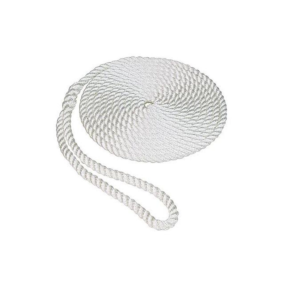 Donovan Marine 3/8 In. x 20 Ft. White Twisted Nylon Dockline