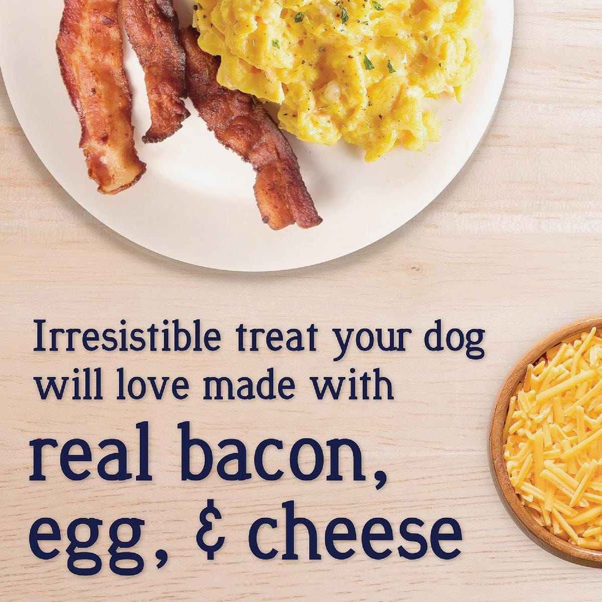 Stewart PuffPops 5.8 Oz. Bacon, Egg, & Cheese Freeze-Dried Dog Treats - photo 2