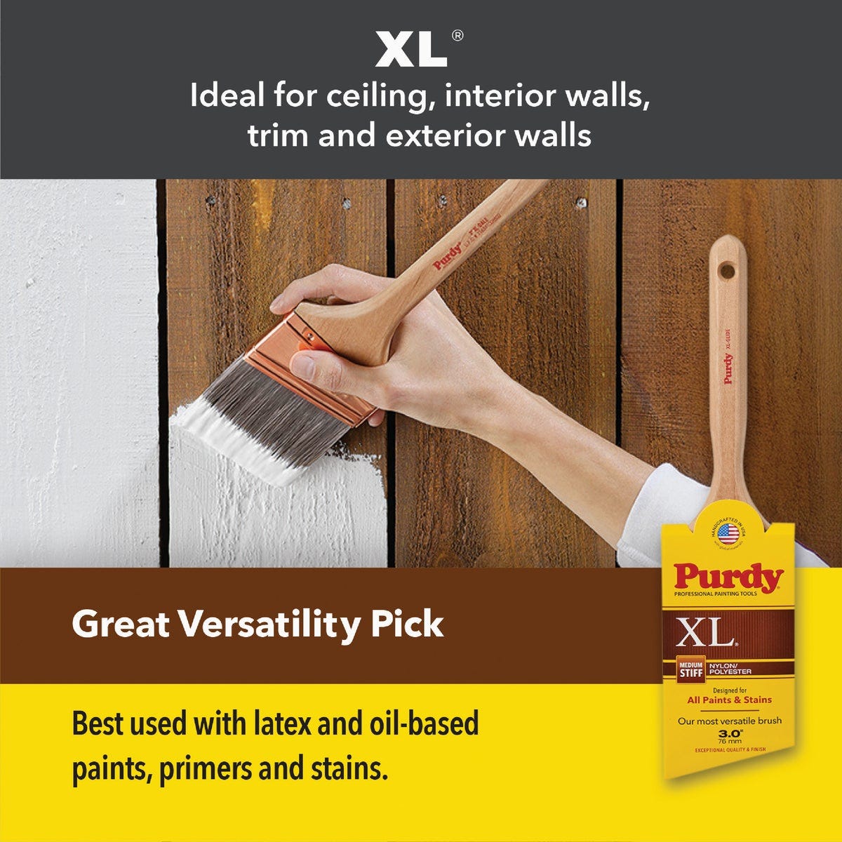 Purdy XL Pip Paint Brush, 3 in. - photo 2 Purdy XL Pip Paint Brush, 3 in. - photo 2