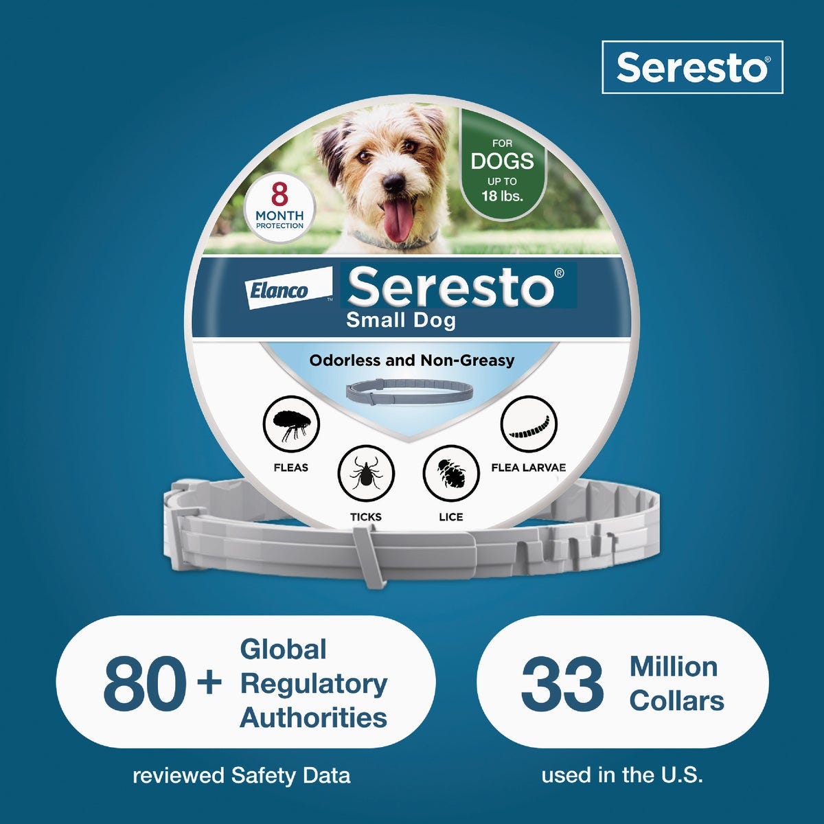 Seresto 8 Month Flea & Tick Collar for Dogs Up to 18 Lb. - photo 6 Seresto 8 Month Flea & Tick Collar for Dogs Up to 18 Lb. - photo 6