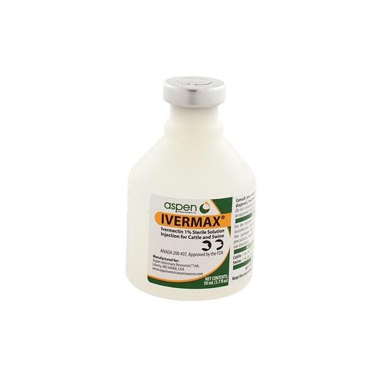 Ivermax 50mL Cattle Parasiticide 1% Ivermectin Injectable