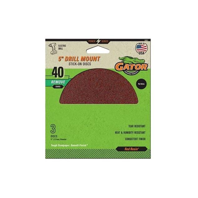 Gator 5 In. 100-Grit Aluminum Oxide Sanding Discs (4-Pack)