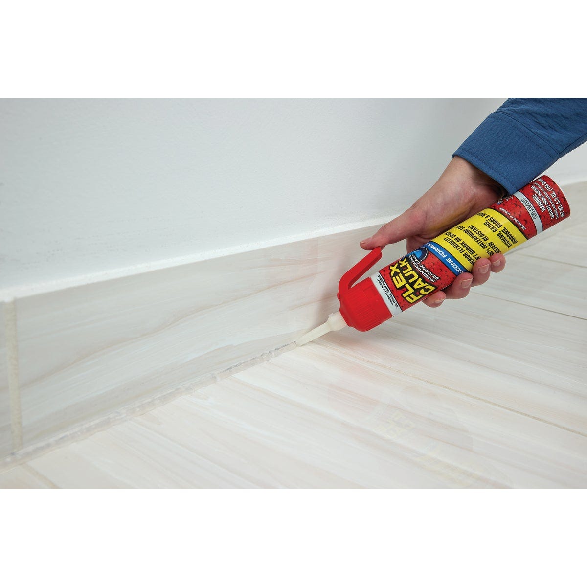 Flex Caulk 6.5 Oz. Clear Silicone Caulk Cartridge With Adjustable Nozzle - photo 2 Flex Caulk 6.5 Oz. Clear Silicone Caulk Cartridge With Adjustable Nozzle - photo 2