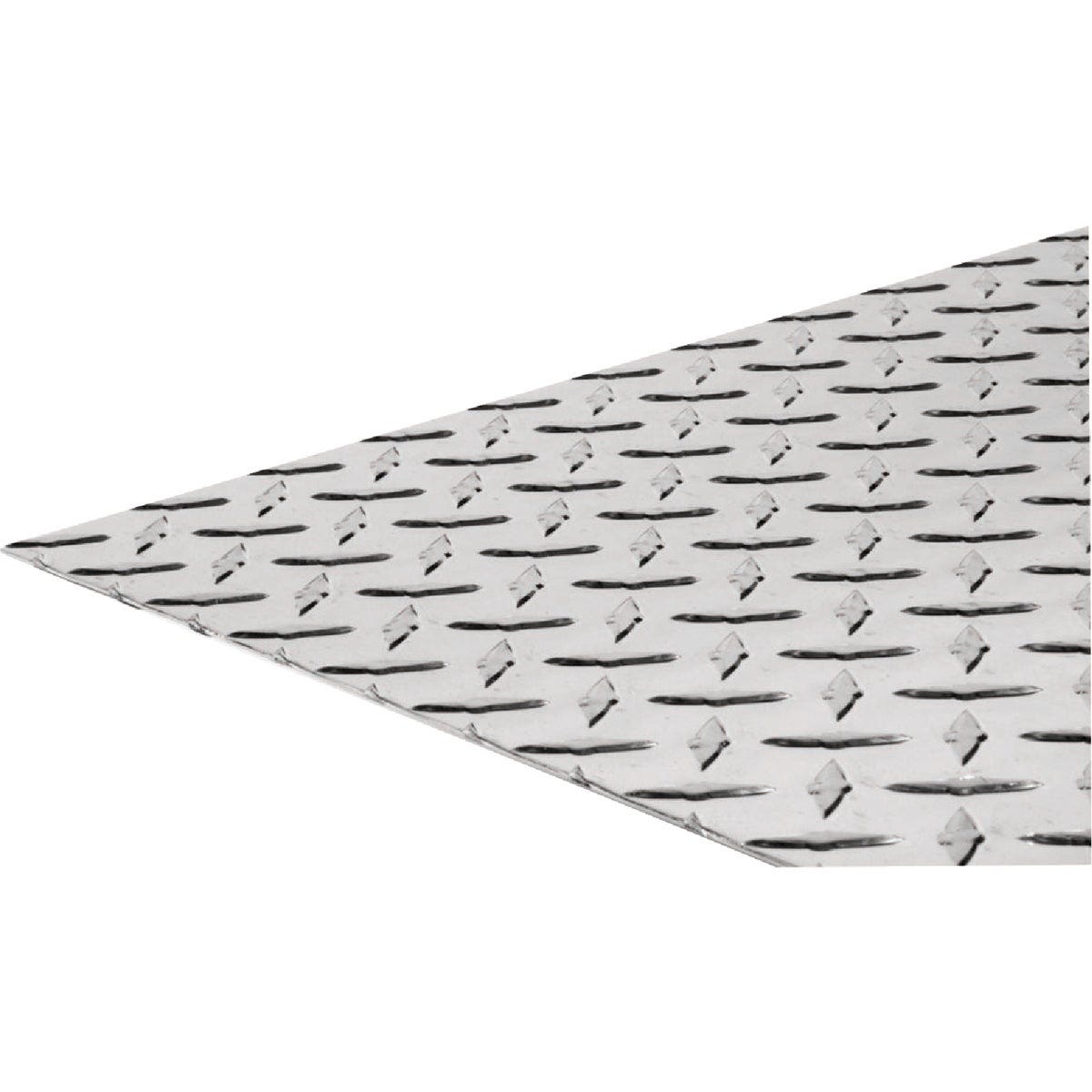 Hillman SteelWorks 0.100 In. x 24 In. x 24 In. Bright Aluminum Tread Plate Hillman SteelWorks 0.100 In. x 24 In. x 24 In. Bright Aluminum Tread Plate