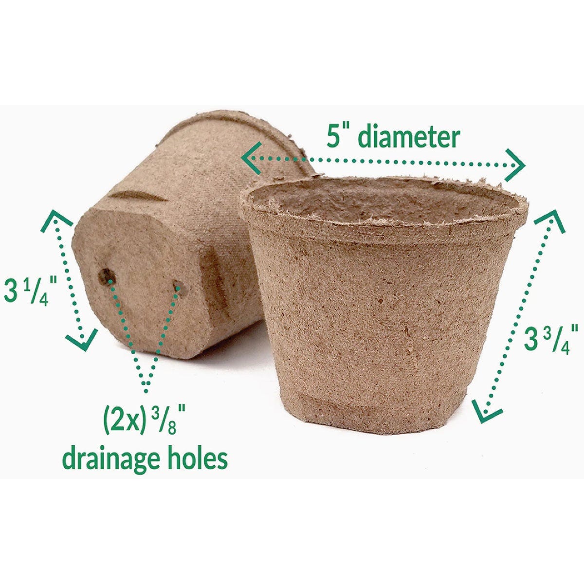 Jiffy 5 In. W. Round Peat Pot (6-Pack) - photo 2 Jiffy 5 In. W. Round Peat Pot (6-Pack) - photo 2