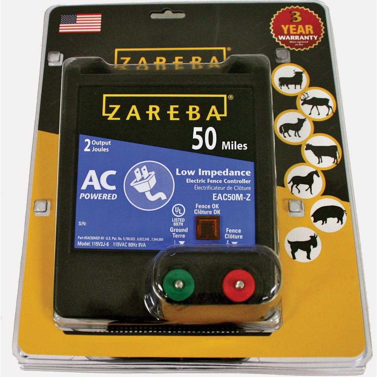 Zareba Systems 50-Mile AC Powered Low Impedance Charger-